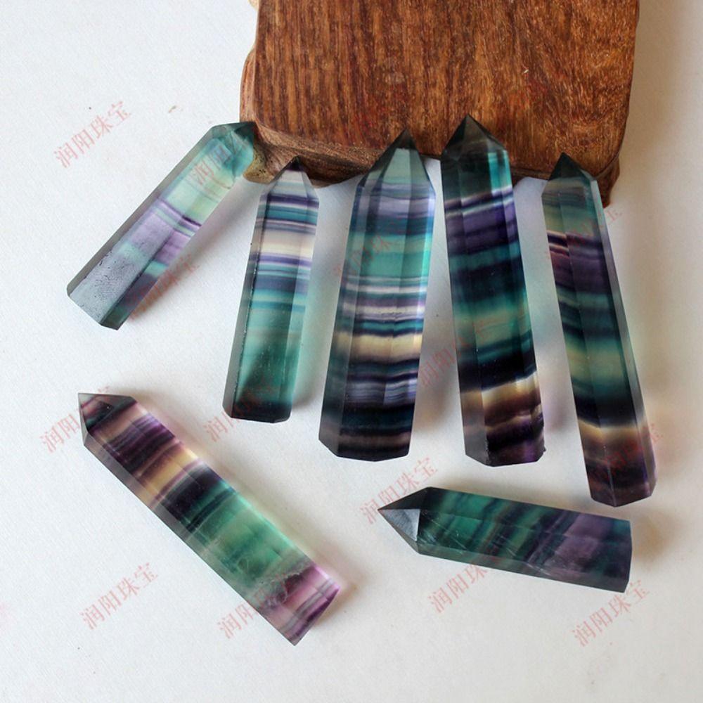 Энергетический камень натуральный цветной флюорит одноточечный необработанный камень украшения Главная S